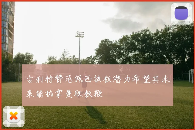 古利特赞范佩西执教潜力希望其未来能执掌曼联教鞭